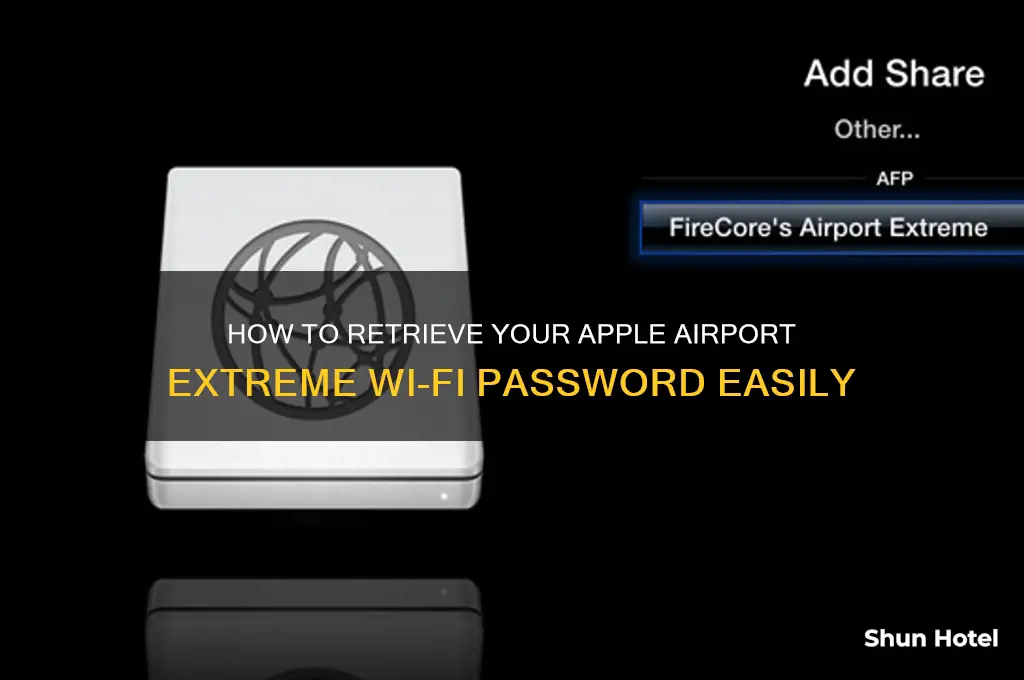 how do i get my apple airport extreme wifi password