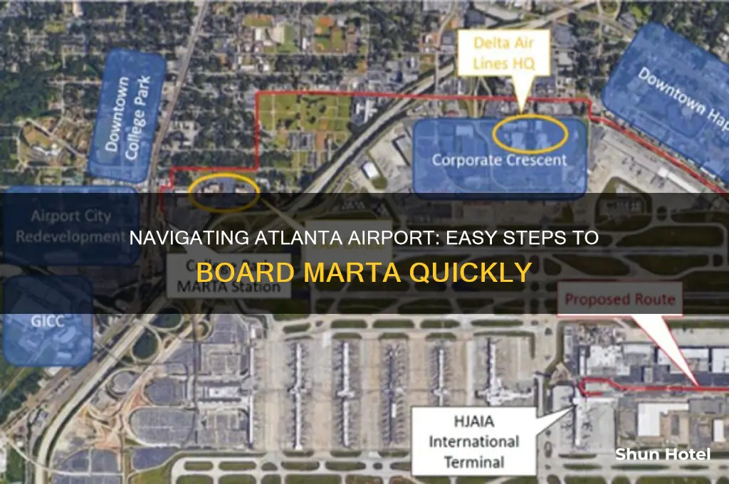 how do i get on the marta at atlanta airport