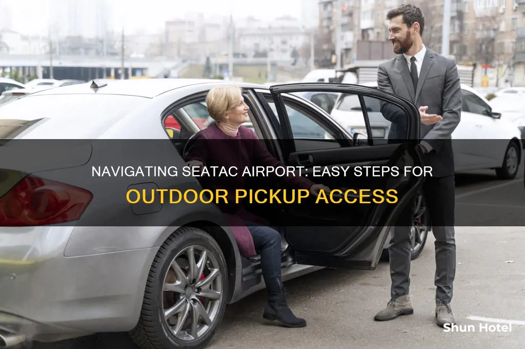how do i get outside for pickup from seatac airport