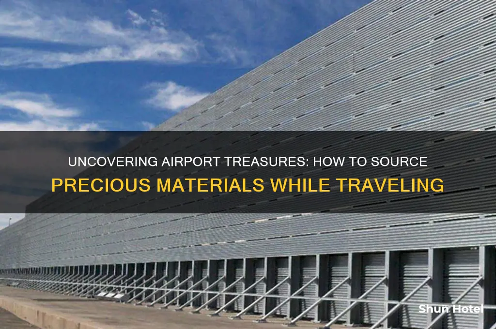 how do i get precious materials from airport