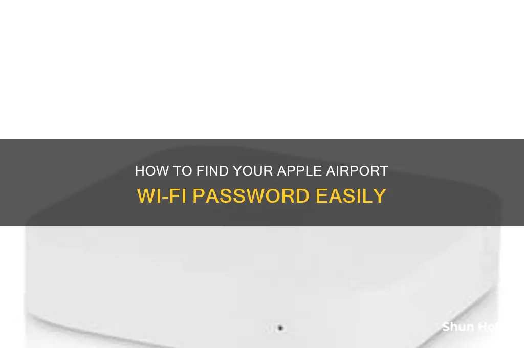 how do i get the wifi password onan apple airport