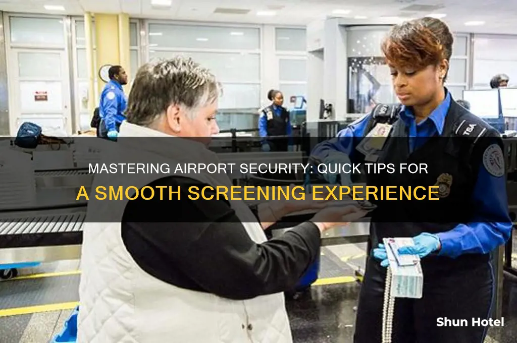 how do i get through the security at airport