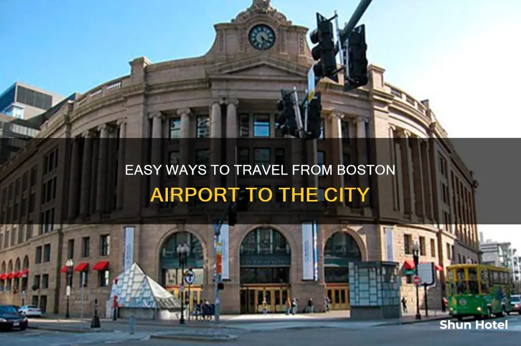 how do i get to boston from the airport