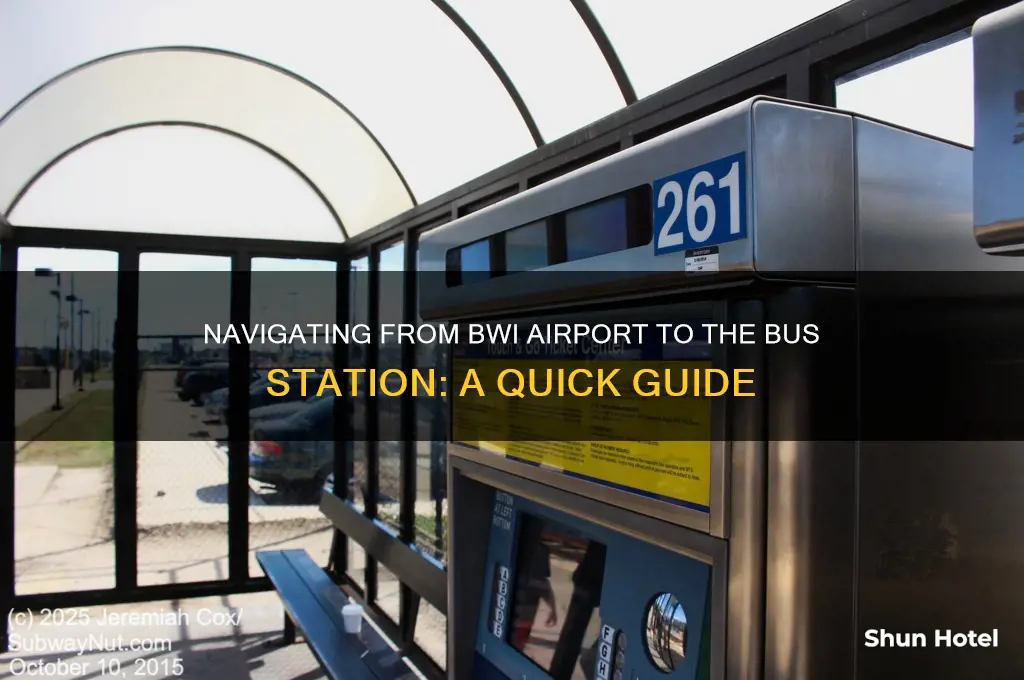 how do i get to bus station from bwi airport