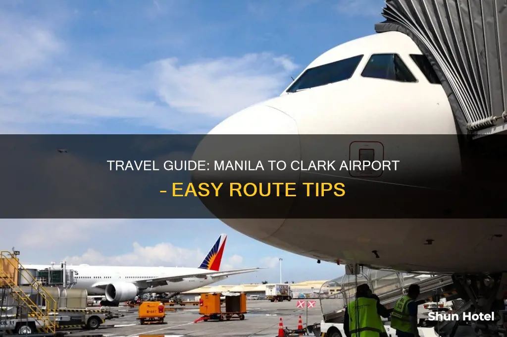 how do i get to clark airport from manila