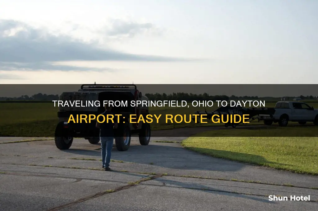 how do i get to dayton airport frpm sptingfield ohio