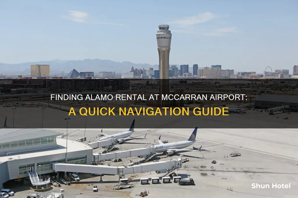 how do i get to the alamo rental.in mccarran airport