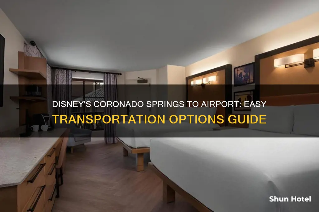 how do i get transportation from disney coronadosprings to airport