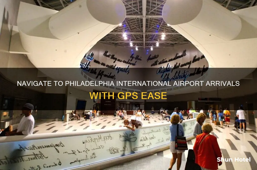 how do i gps to philadelphia international airport arrivals