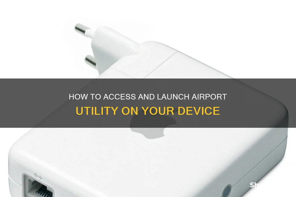 how do i open airport utility