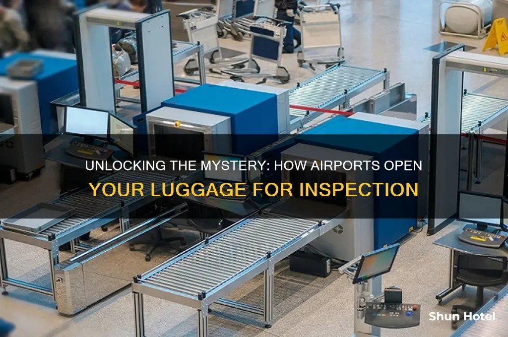 how do they open you luggage in the airport