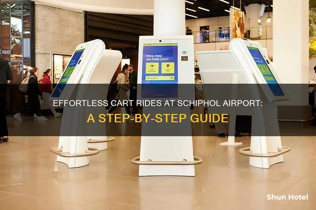 how do you get a cart ride at schiphol airport
