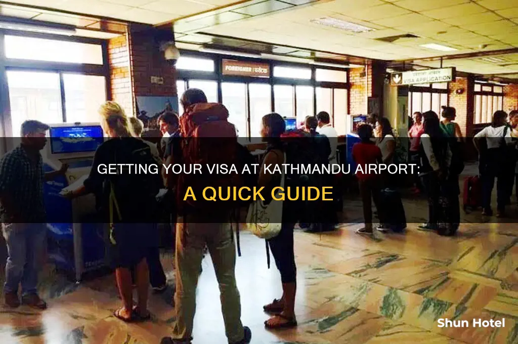 how do you get a visa at the kathmandu airport