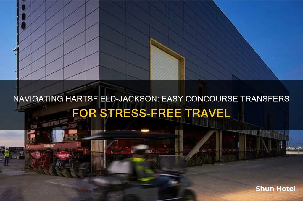 how do you get between concouses at hartsfield jackson airport