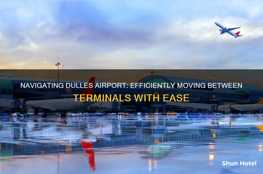 how do you get between terminals at dulles airport