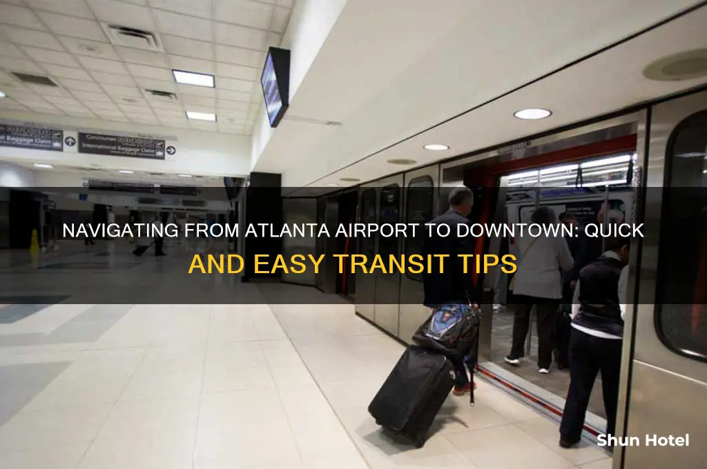 how do you get downtown altanta from the airport