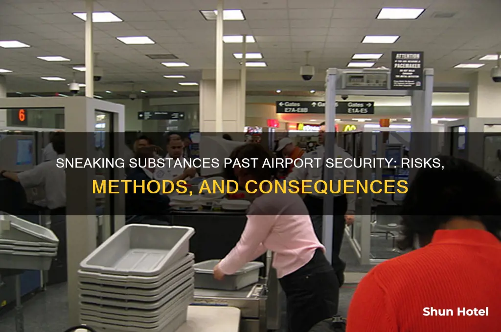 how do you get drugs through airport security