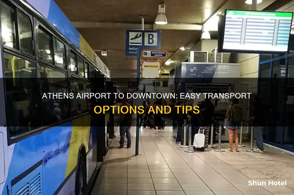 how do you get from athens airport to downtown