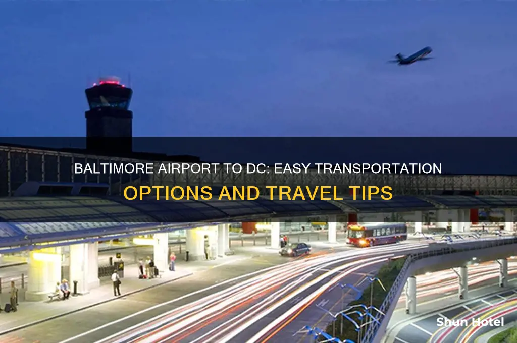 how do you get from baltimore airport to dc