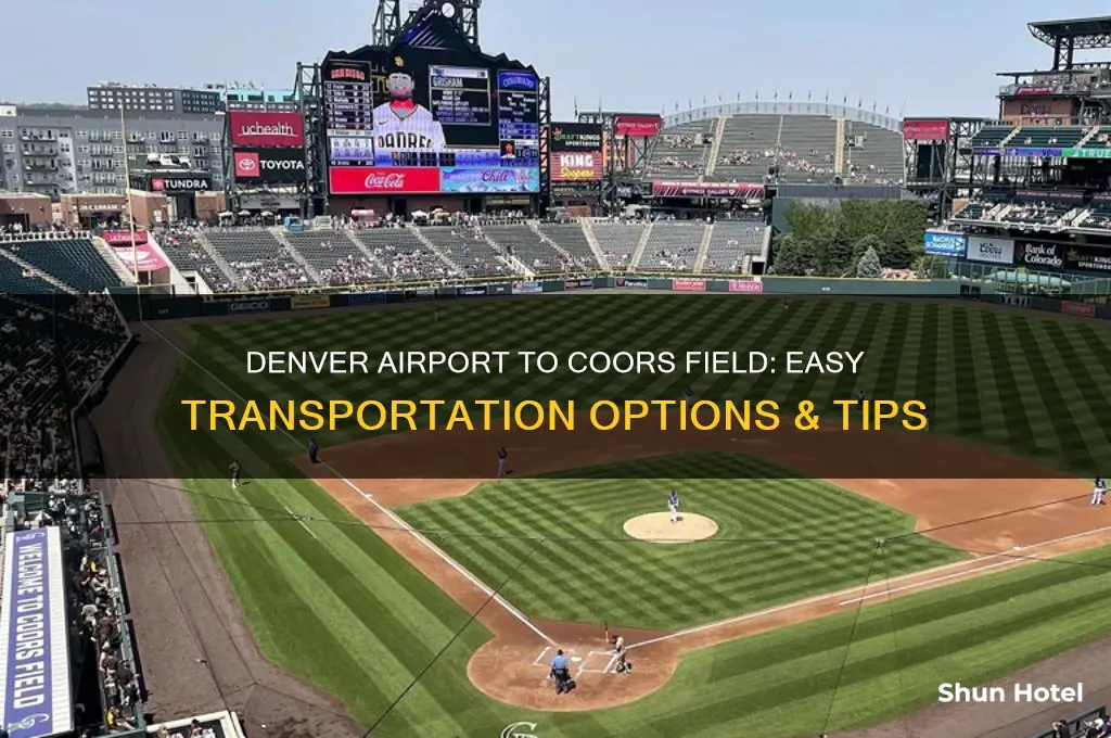 how do you get from denver airport to coors field