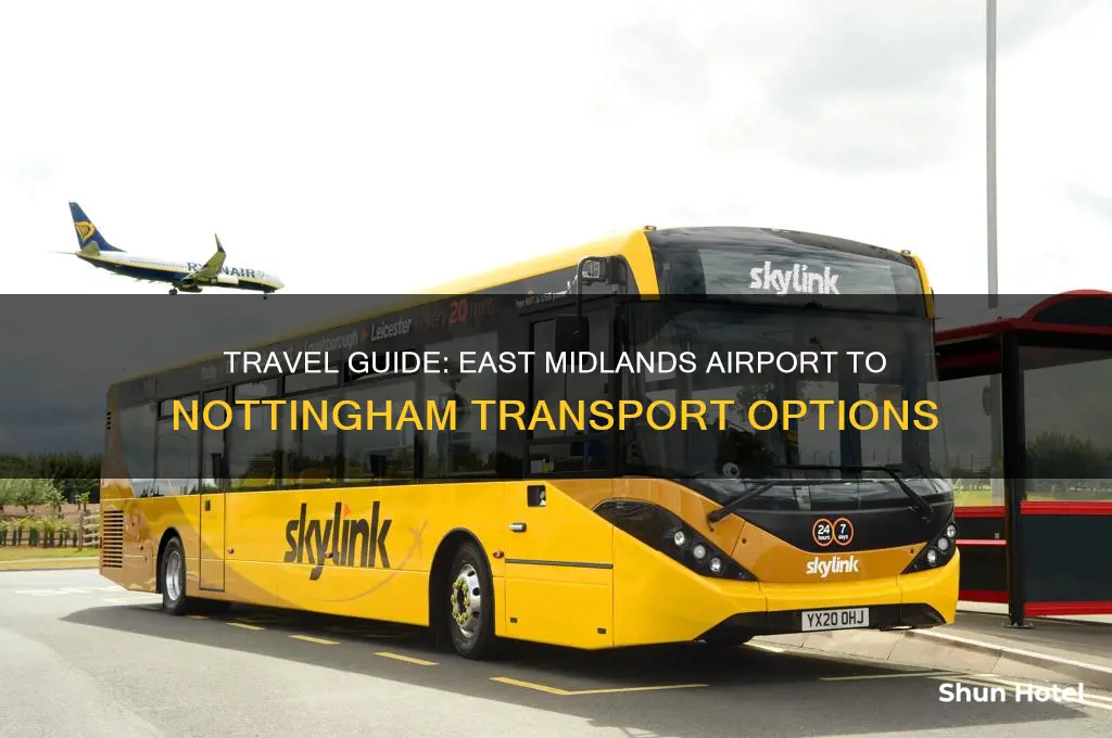 how do you get from east midlands airport to nottingham
