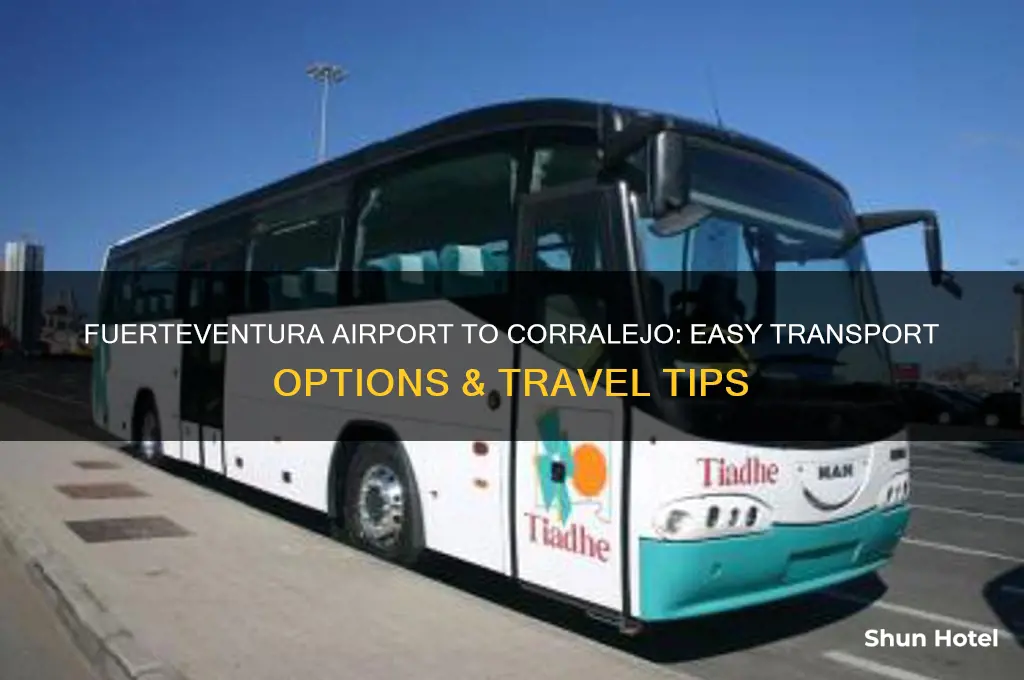 how do you get from fuerteventura airport to corralejo