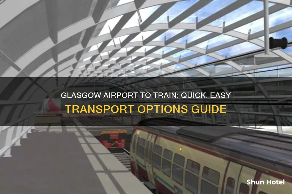 how do you get from glasgcow airport to train