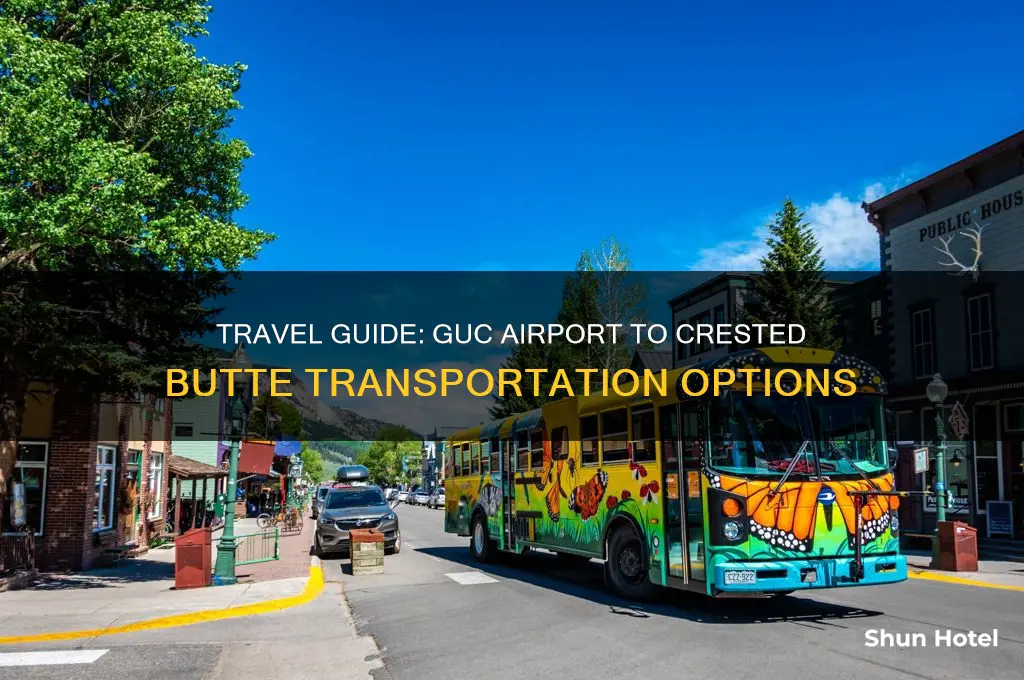 how do you get from guc airport to crested butte