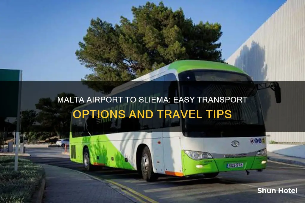 how do you get from malta airport to sliema