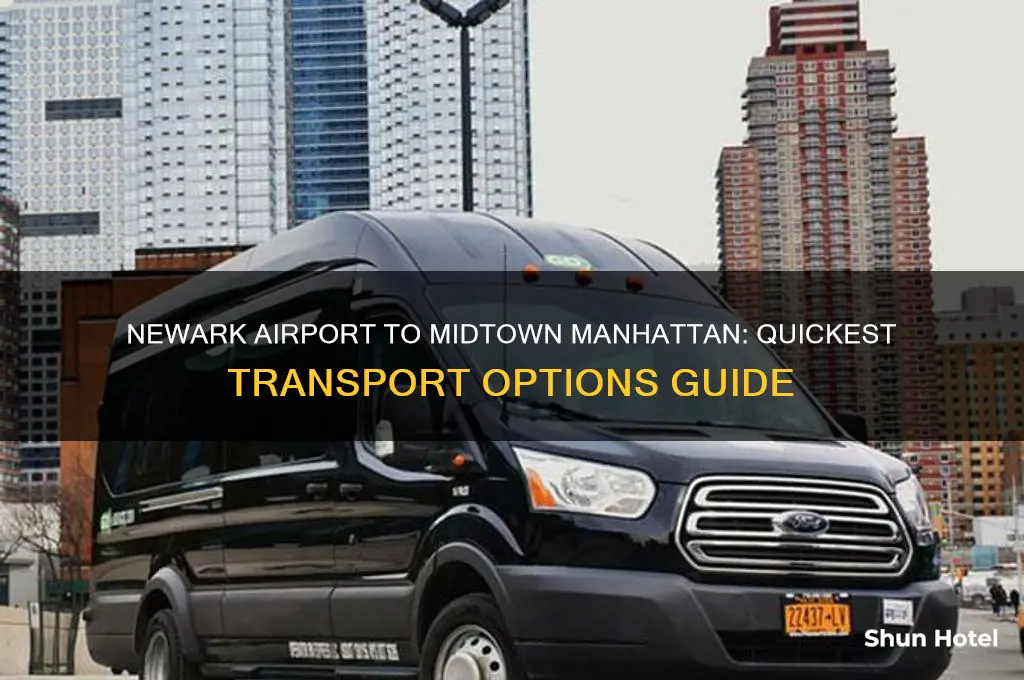 how do you get from newark airport to midtown manhattan