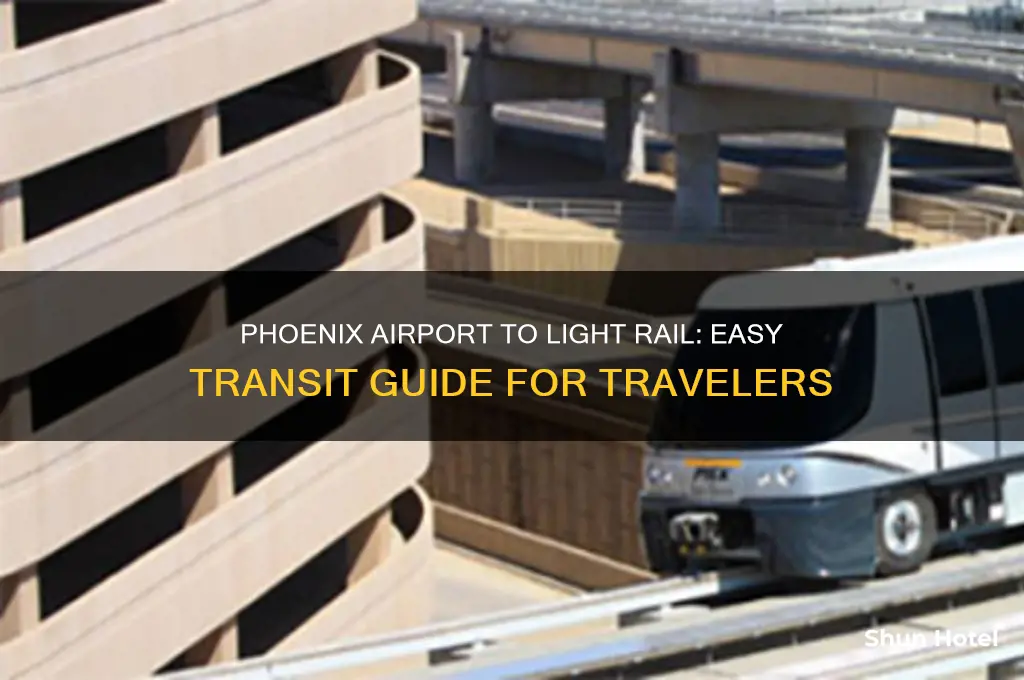 how do you get from phoenix airport to light rail