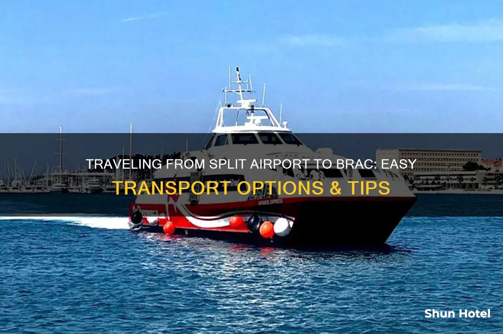how do you get from split airport to brac