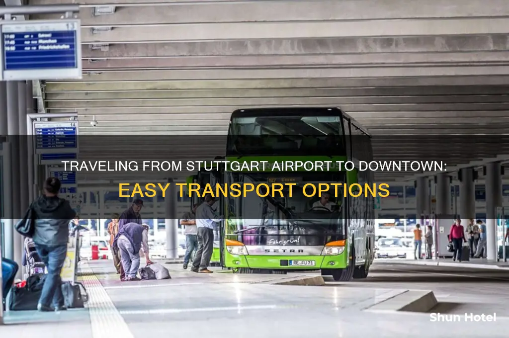 how do you get from stuttgart airport to downtown stuttgart