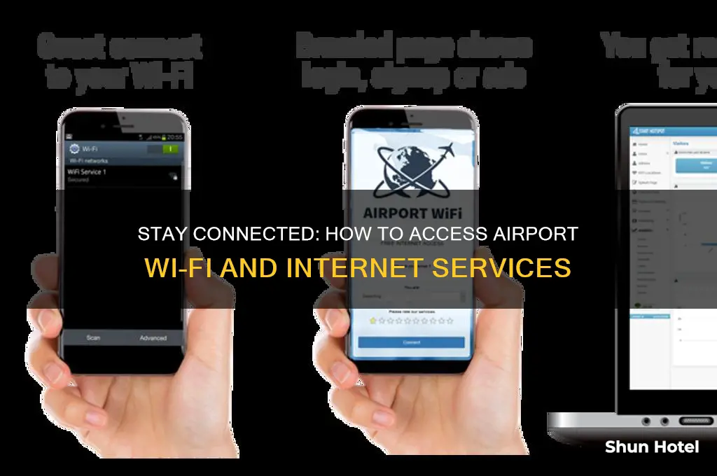 how do you get internet at the airport