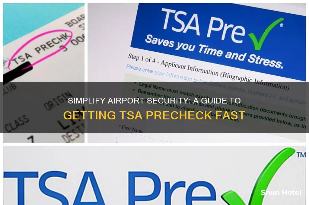 how do you get precheck at the airport