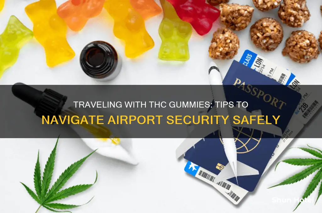 how do you get thc gummies through airport security