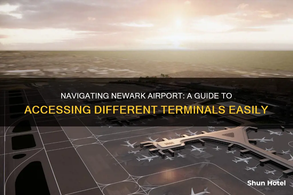 how do you get to different terminals within newark airport