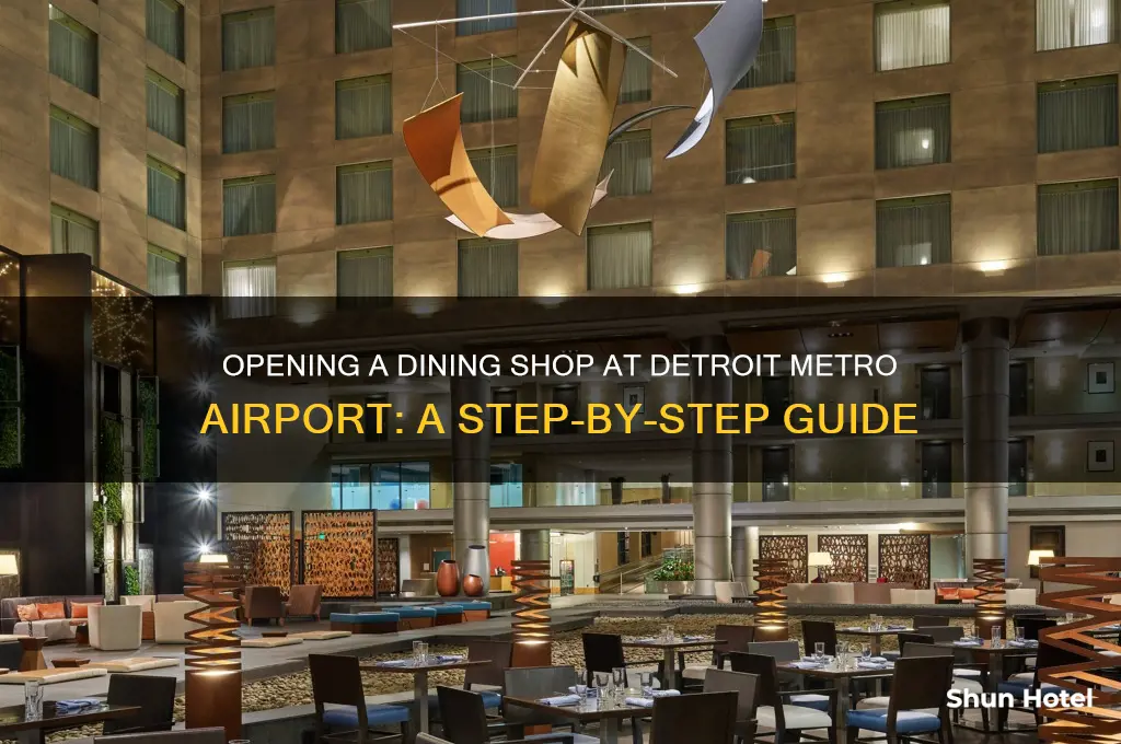 how do you open dining shop at detroit metro airport