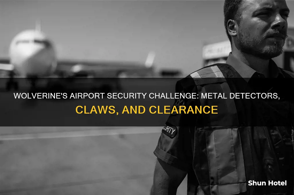 how does wolverine get through airport security