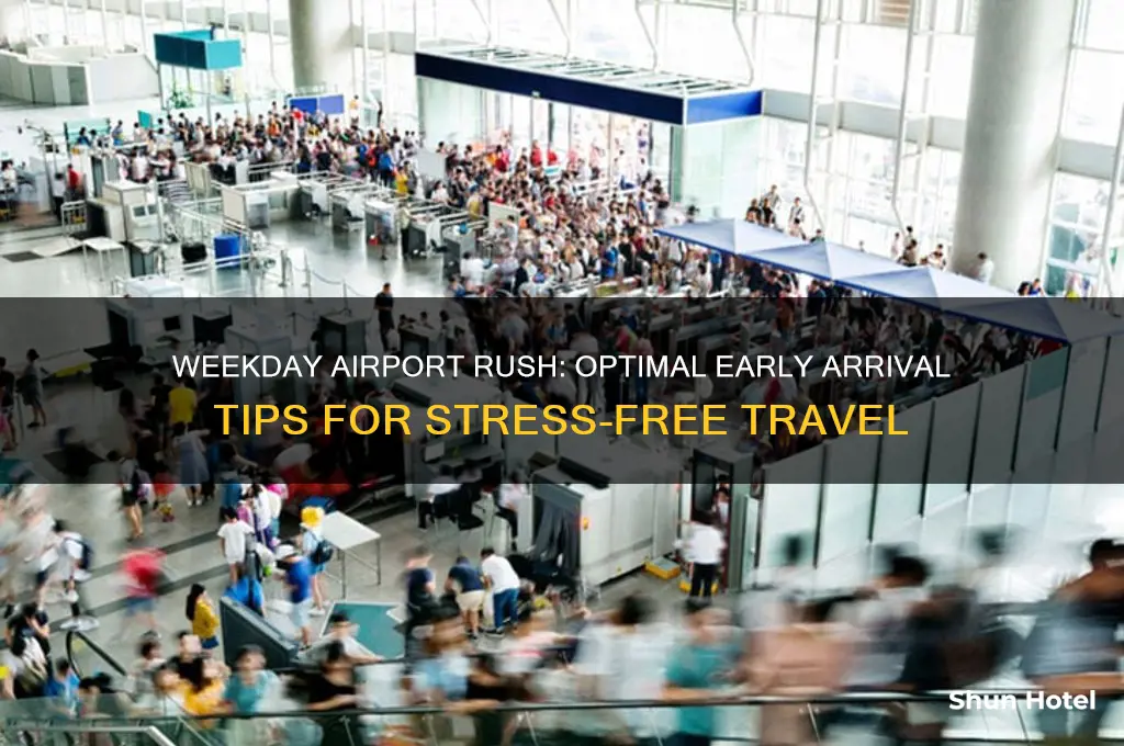 how ealry to get to the airport on a weekday