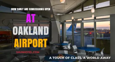 Oakland Airport Concessions: Early Opening Hours for Travelers