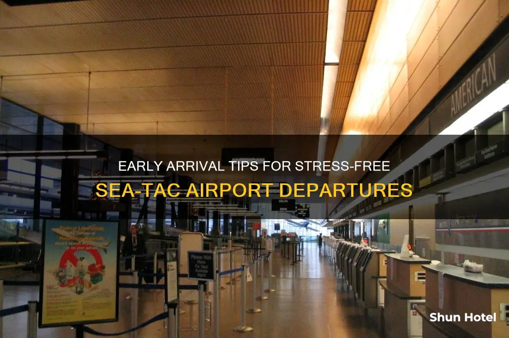 how early arrive at seatac airport departures get to