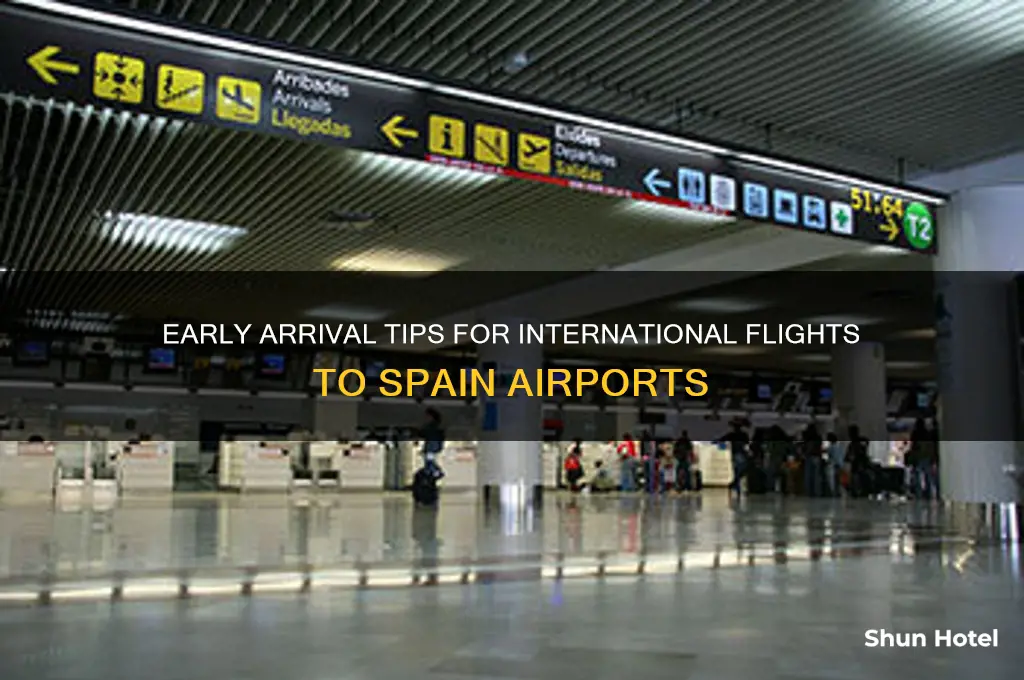how early arrive spain airport international