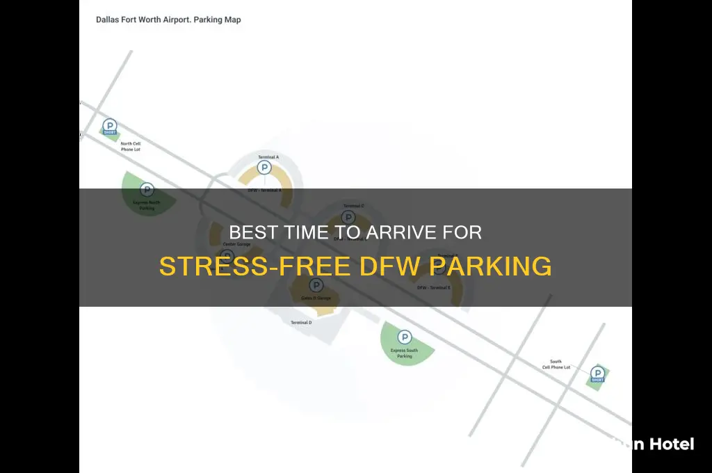 how early can i arriveat dfw airport prepaid parking