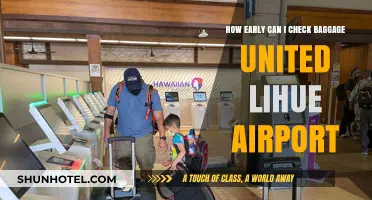 Lihue Airport: United's Early Bag Drop-off