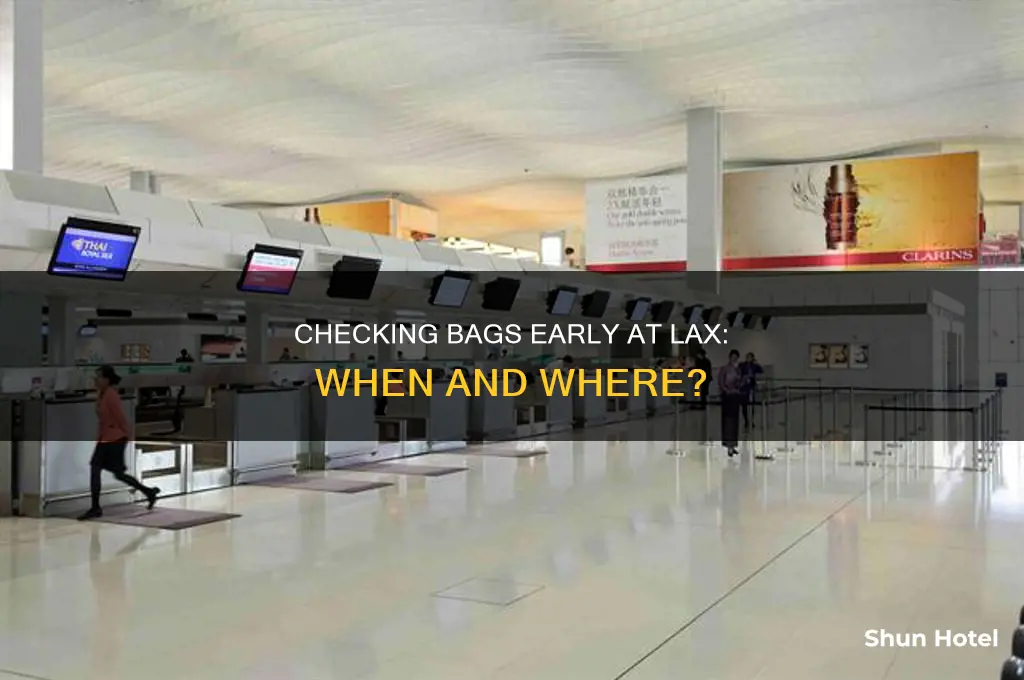 how early can i check bags at airport lax