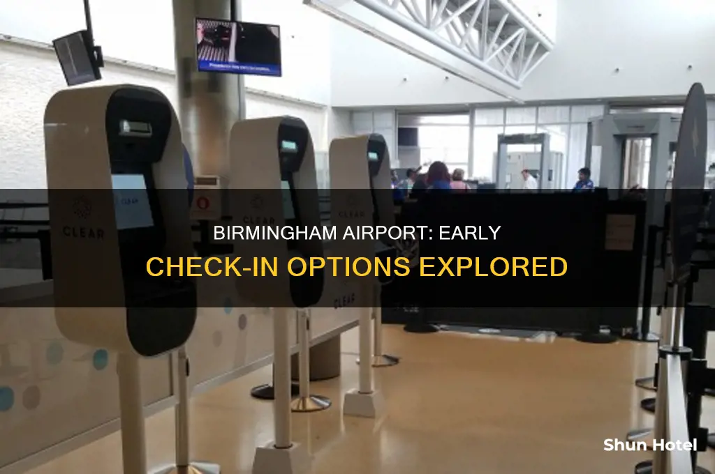 how early can i check in at birmingham airport