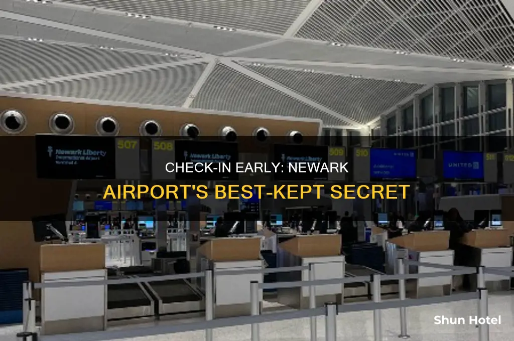 how early can i check in at newark airport