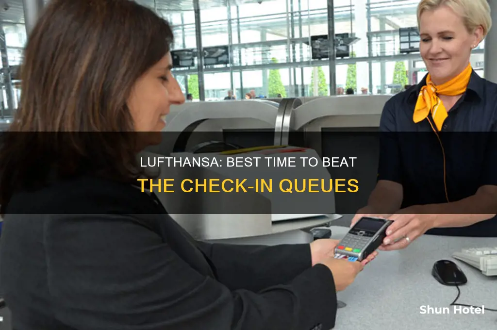 how early can i drop off luggage at airport lufthansa