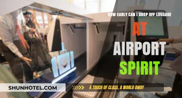 Best time to drop off luggage at Spirit Airport